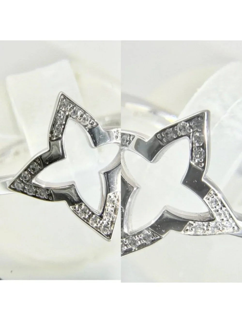 Louis Vuitton Ring Ombre Blossom Accessory Sally 50 18k White Gold Diamond